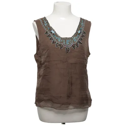 Top (Bruin) van Greenhouse Katoen, Viscose