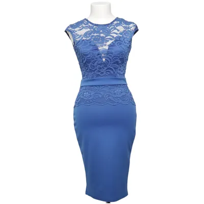 Robe de cocktail (Bleu) de Jessica Wright Élasthane, Polyamide, Polyester