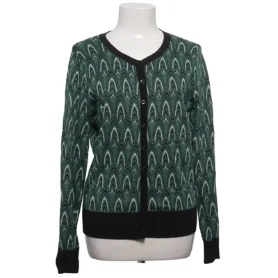 Strickjacke (Grün, Schwarz, Blau) von King Louie Baumwolle, Metallfaser, Polyamid