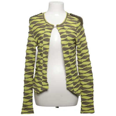 Cardigan (Yellow, Brown) from Imitz Acrylic, Cotton