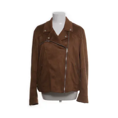Biker jacket (Brown) from By Anthropologie Polyester, Cotton