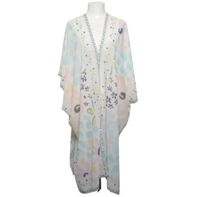 Kaftankjole (Hvid, Flerfarvet) fra By Malina Polyester