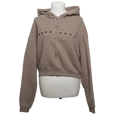 Sweat à capuche (Gris, Beige) de Sandra Mansour x H&M Coton, Polyester
