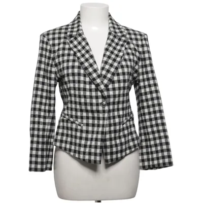 Blazer (Black, White) from Isabel de Pedro Cotton, Elastane, Polyamide