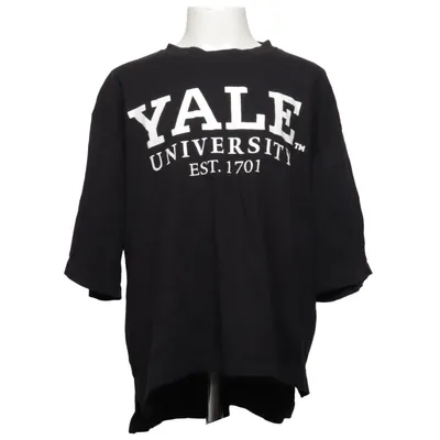 T-shirt (Zwart) van Yale Katoen