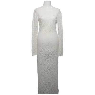 Maxi dress (White) from Second Female Elastane, Polyamide, Polyester