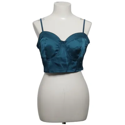 Crop top (Blauw) van Missguided Tall Elastaan, Polyester
