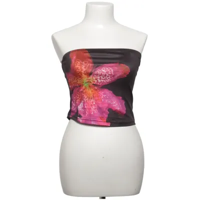 Tubetop (Sort, Pink, Flerfarvet) fra Shein Elastan, Polyester
