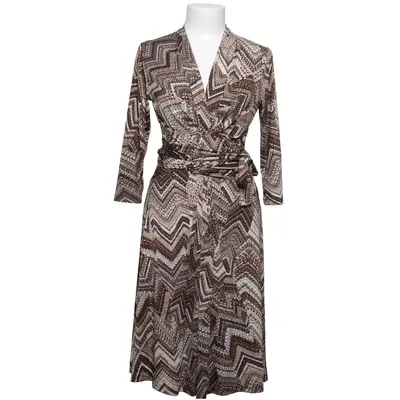 Robe longue (Marron, Multicolore) de Ilse Jacobsen Élasthane, Polyester