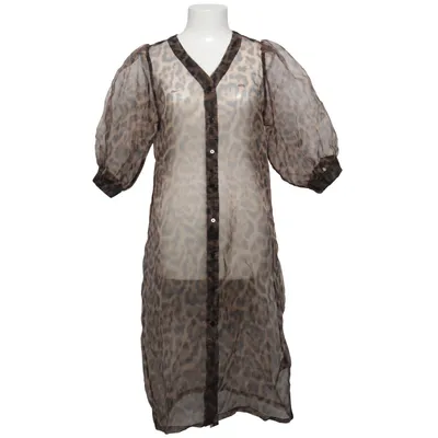 Strandklänning (Brun, Svart) från Minus Elastan, Polyester, Viskos