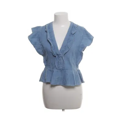 Peplum top (Blauw) van Rinascimento Katoen