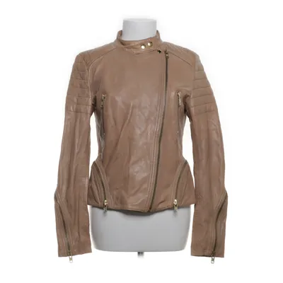 Veste de motard (Beige) de Primeboots Cuir, Polyester
