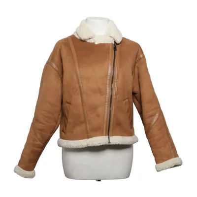 Shearling jacket (Brown, White) from Collection Pimkie Polyester