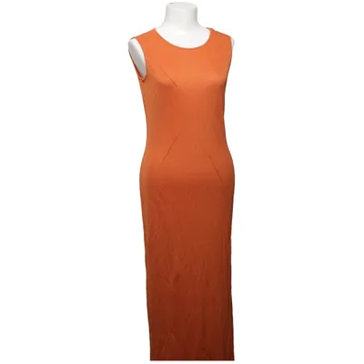 Robe longue (Orange) de Briciole Polyamide, Viscose