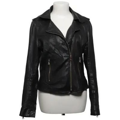 Biker jacket (Black) from Ibana Leather, Polyester
