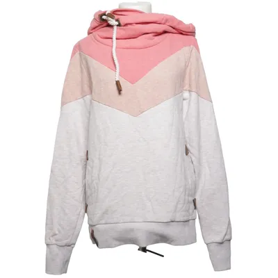 Kapuzenpullover (Pink, Beige, Mehrfarbig) von Naketano Baumwolle, Polyester