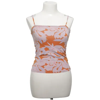 Tank Top (Orange, White, Multicolored) from Lindex Cotton, Elastane