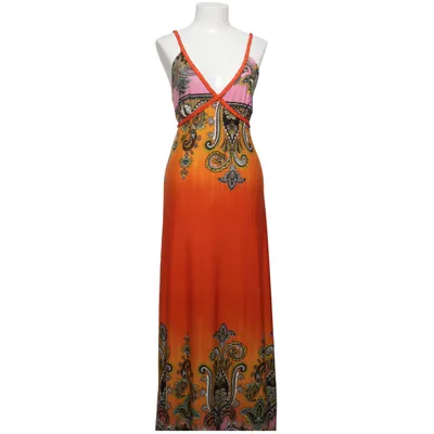 Robe longue (Orange, Multicolore) de J&J Fashion