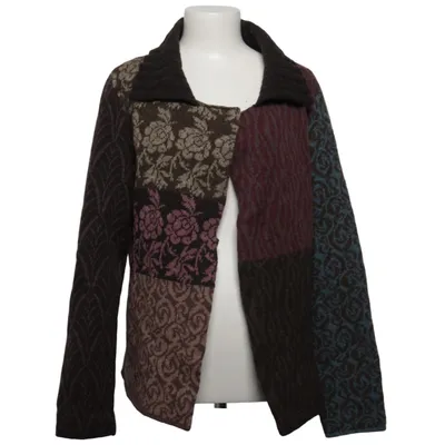 Strickjacke (Braun, Lila, Mehrfarbig) von Nygårdsanna Wolle