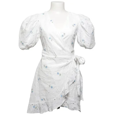 Wikkeljurk (Wit, Blauw) van Missguided Petite Katoen, Polyester