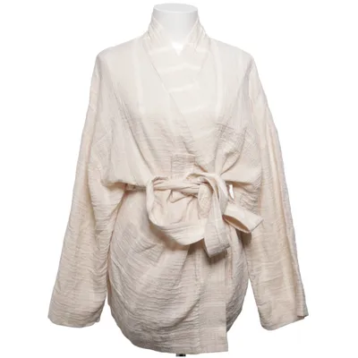 Badjas (Beige) van Zara Katoen, Elastaan