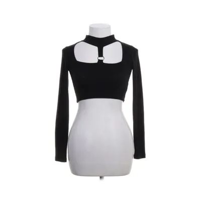 Crop top (Black) from Chiquelle Elastane, Polyester, Viscose