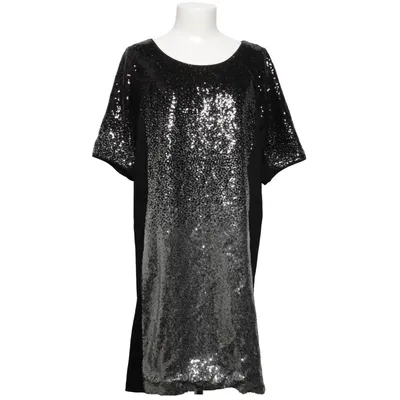 Klänning (Svart, Silverfärgad) från Zoey Elastan, Polyester, Viskos
