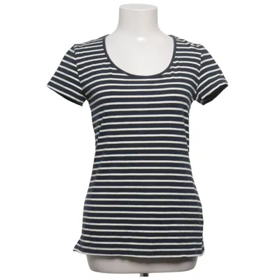 T-shirt (Blue, White) from Basic U Cotton, Elastane