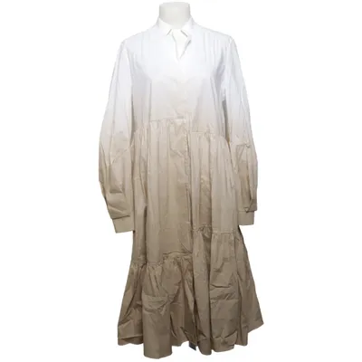 Shirt dress (White, Beige) from Dorothee Schumacher Cotton, Elastane
