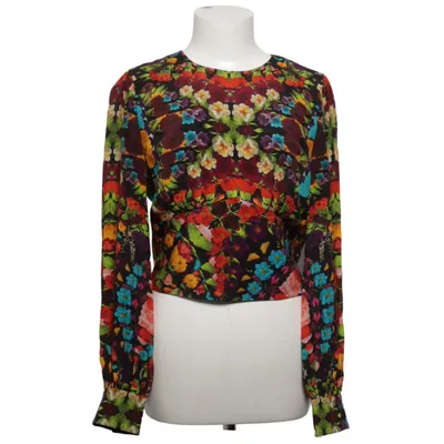 Blouse (Zwart, Meerkleurig) van Alice + Olivia Elastaan, Polyester, Zijde