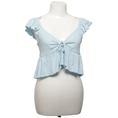 Crop top (Bleu) de American Eagle Polyester, Coton recyclé