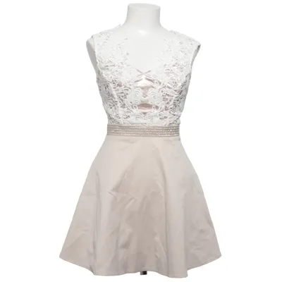 Cocktail dress (Beige, White) from Lipsy London Elastane, Polyester