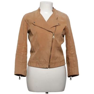 Bikerjacke (Braun) von Frk. Leder, Polyester