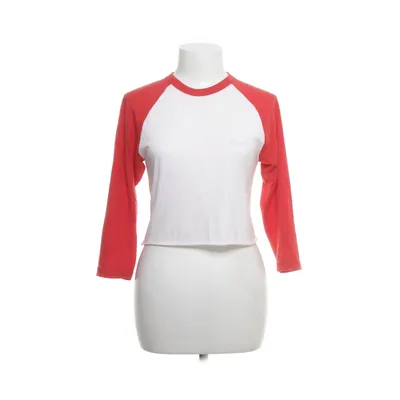 Long sleeve T-shirt (White, Red) from American Apparel