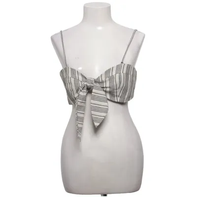 Crop top (Beige, Noir) de Glamorous Coton, Lin