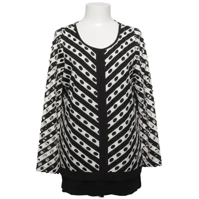 Topp (Svart, Vit) från Picadilly Elastan, Polyester, Viskos