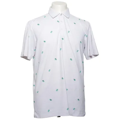 Polo (Blanc, Vert) de Ping Élasthane, Polyester