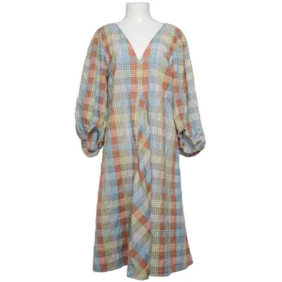 Klänning (Blå, Gul, Flerfärgad) från Ganni Bomull, Polyamid, Polyester
