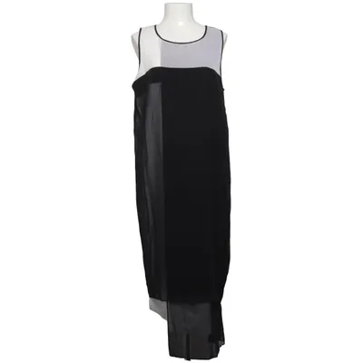 Dress (Black, White) from Donna Karan Elastane, Polyester, Silk