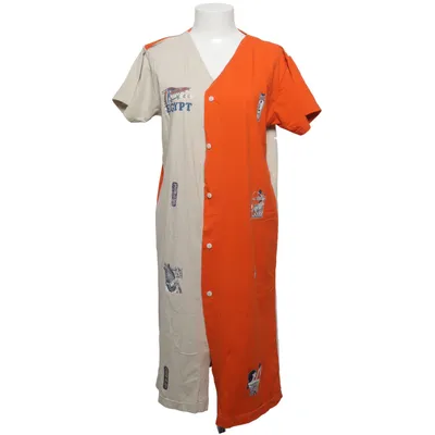 Dress (Beige, Orange) from Shark Cotton