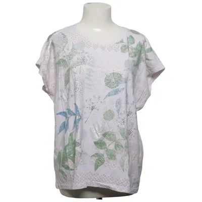 Top (White, Multicolored) from MXO Cotton, Elastane
