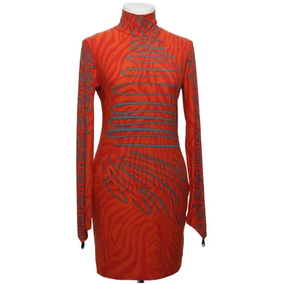 Kleid (Orange, Mehrfarbig) von Fashion Nova Elasthan, Polyester