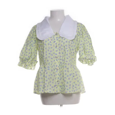 Short sleeve shirt (Yellow, Multicolored) from HUNKØN Cotton