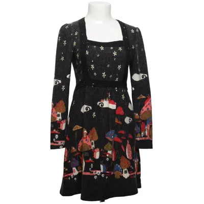 Robe (Noir, Multicolore) de Mela Loves London Acrylique, Élasthane, Laine