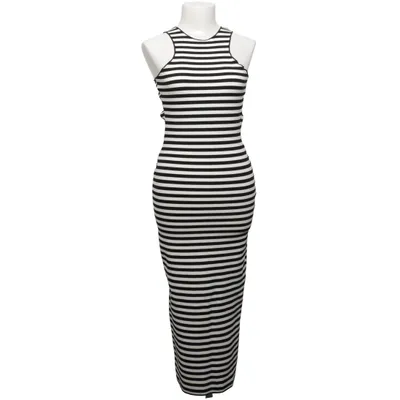 Kleid (Schwarz, Weiß) von Zara Elasthan, Polyester, Viskose