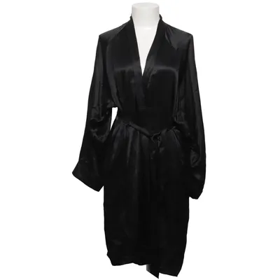 Robe de chambre (Noir) de Lady Avenue Soie
