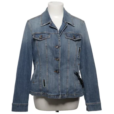 Denim jacket (Blue) from Boutique Moschino Cotton, Polyester, Wool