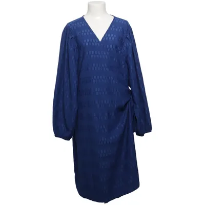 Wrap dress (Blue) from Zizzi Elastane, Polyester