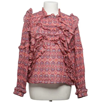 Bluse (Rød, Flerfarvet) fra Sézane Bomuld, Metallfiber, Polyester