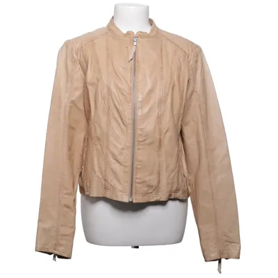 Leren jack (Beige) van Jofama Leer